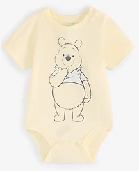 Disney Baby Boys Winnie-the-Pooh Bodysuit, Thermal Henley Top & Pants, 3 Piece Set