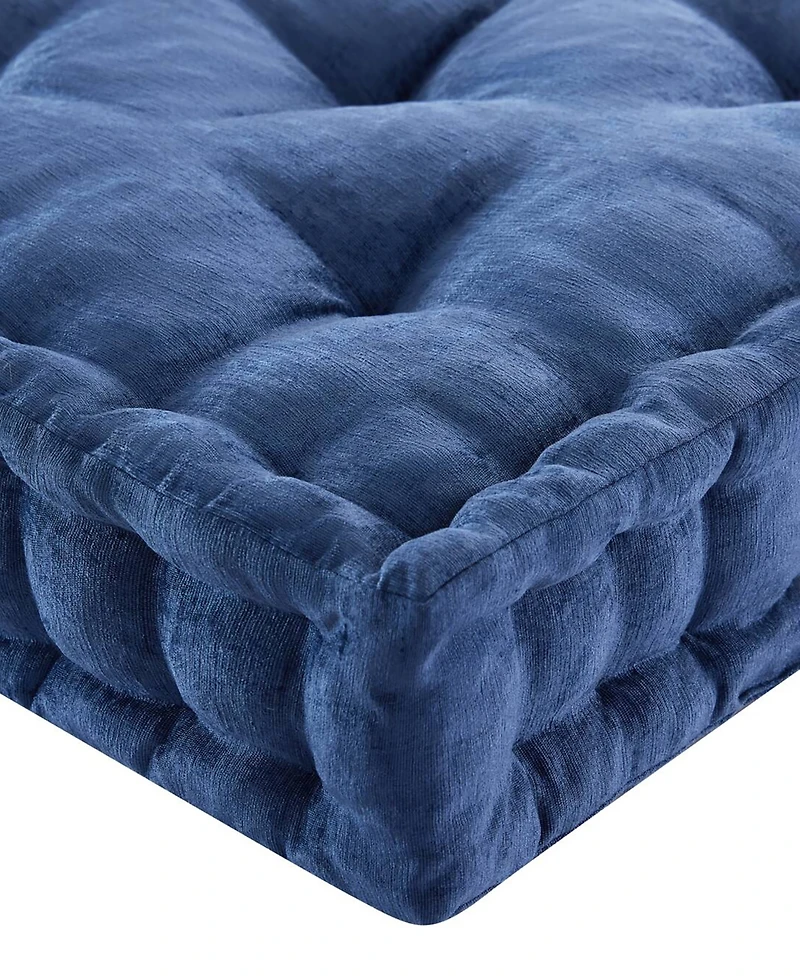 Intelligent Design Azza Chenille Square Floor Pillow Cushion, 24" x 24"