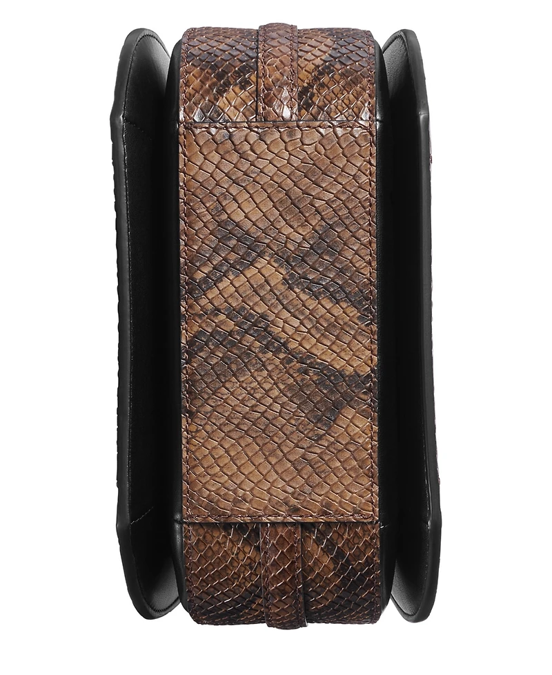 Donna Karan New York Bellerose Python Flap Crossbody Bag