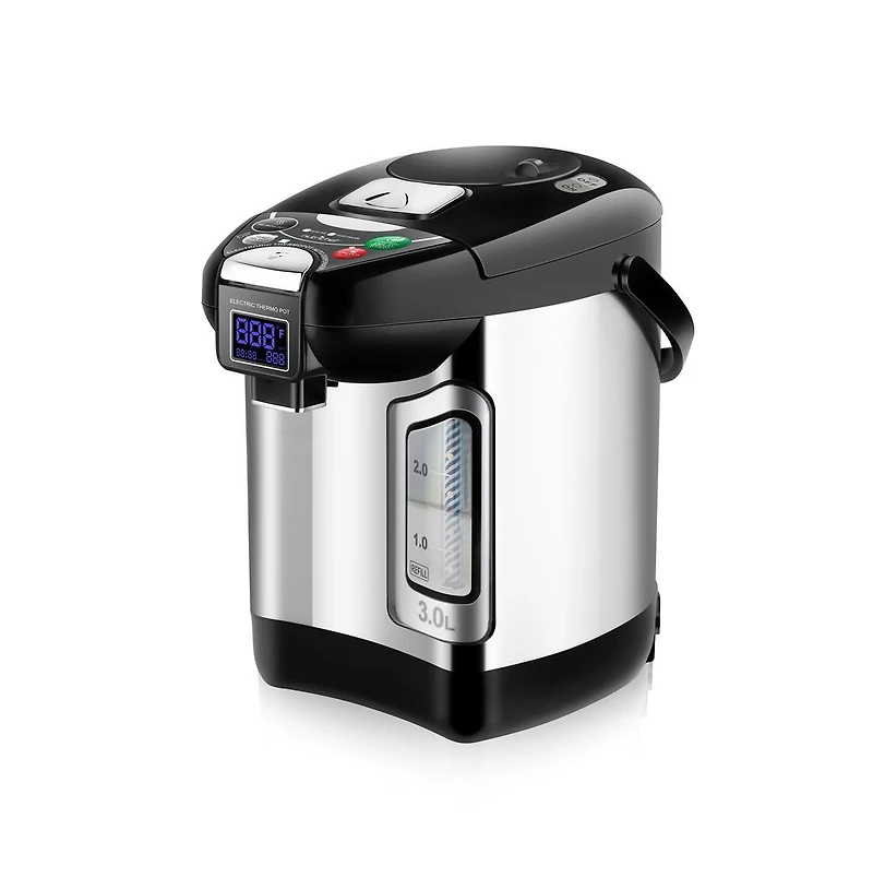 NutriChef 3L Digital Hot Water Dispenser with Adjustable Temperature and 360 Rotating Base - NCHUD43