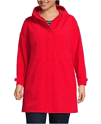 Lands' End Plus Squall Hooded Waterproof Raincoat