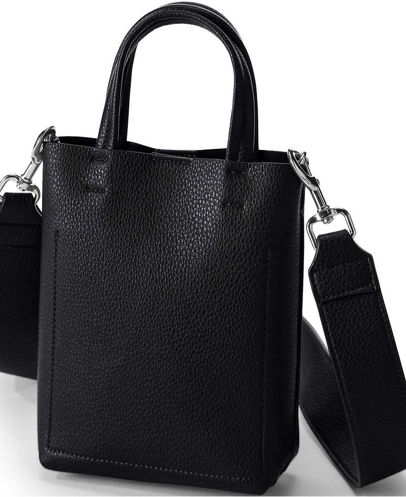 Lands' End Women's Faux Leather Crossbody Bag