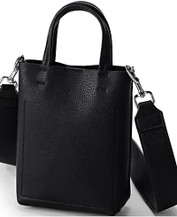 Lands' End Women's Faux Leather Crossbody Bag