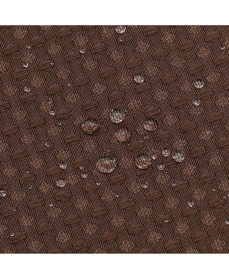 Awesome Home Textured Waffle Weave with Snap Liner and 12 Hooks, 71"X72"