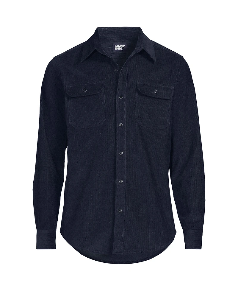 Lands' End Men's Long Sleeve Corduroy Shirt