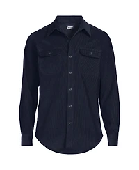 Lands' End Men's Long Sleeve Corduroy Shirt
