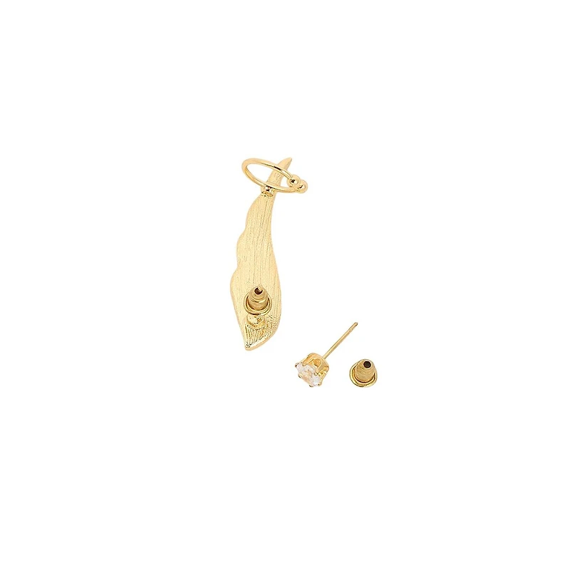 Sohi Women's The Bling Wing Cuff Earrings