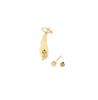 Sohi Women's The Bling Wing Cuff Earrings