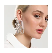 Sohi Women's The Semi-Flora Drop Earrings