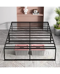 gaomon Queen Size Bed Frame Platform, 14 inch Metal Twin Bed Mattress Frame with 3 in 1 Steel Support