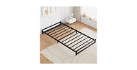 gaomon Twin Size Metal Platform Bed Frame with Steel Slat Support