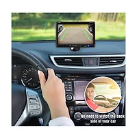 Pyle Car Backup Camera & Monitor Display Kit - 7" Lcd, Waterproof Night Vision, Distance Scale Lines (PLCM7700)