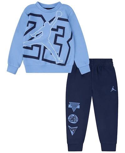 Jordan Toddler Boys "See Me Shine" Crew and Pants 2-Piece Set