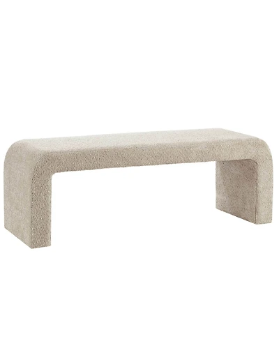 Ink+Ivy Steve 52"W Boucle Waterfall Bench