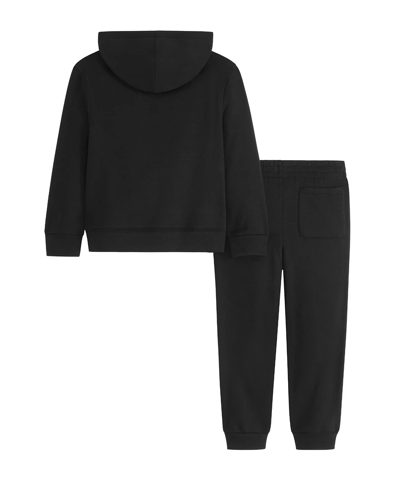 Scotch & Soda Little Boys Soft Graphic Fleece Hoodie Pant Set, 2- Piece set