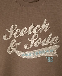 Scotch & Soda Big Boys Long Sleeve Thermal Graphic Tee