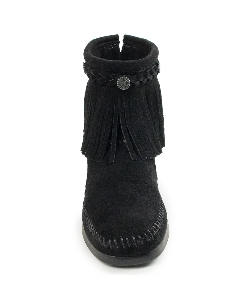 Minnetonka Women's Suede High Top Back Zip Boots