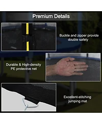 Gymax 10FT Jumping Exercise Recreational Bounce Trampoline for Kids W/Safety Enclosure