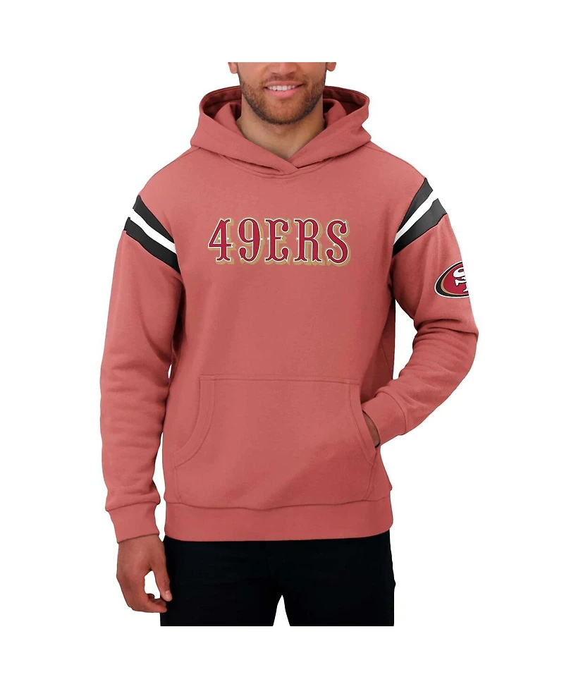 Fanatics Men's Scarlet San Francisco 49ers Football Pullover Hoodie