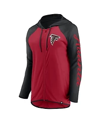 Fanatics Women's Red/Black Atlanta Falcons Script Full-Zip Hoodie