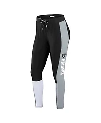 Wear by Erin Andrews Women's Las Vegas Raiders Color-block Leggings
