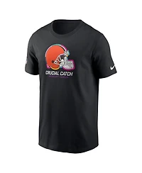 Nike Men's Black Cleveland Browns 2024 Nfl Crucial Catch Club T-shirt