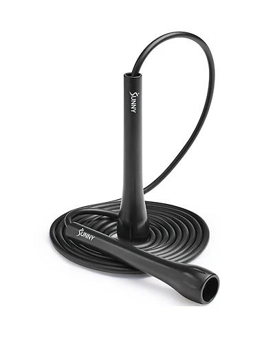 Sunny Health & Fitness Exercise Jump Rope, Lightweight & Portable Silicone Infusedwith Durable Handles & Adjustable Exercise Rope