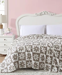 Betsey Johnson Classic Floral Ultra Soft Plush Fleece Blanket