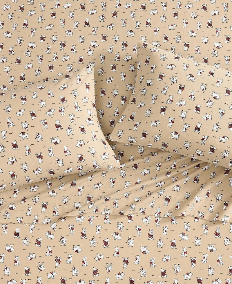 Laura Ashley Flannel 4 -Pc. Sheet Set