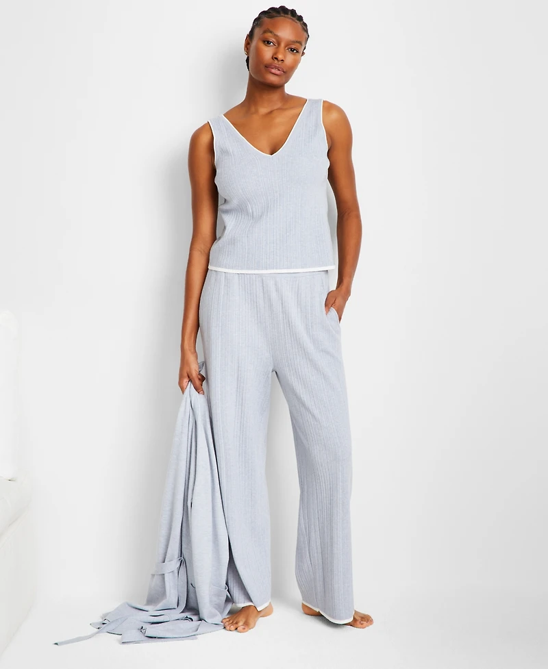 State of Day Women's Ribbed Loungewear Sweater Pajama Set Xs-3X, Exclusively at Macy's
