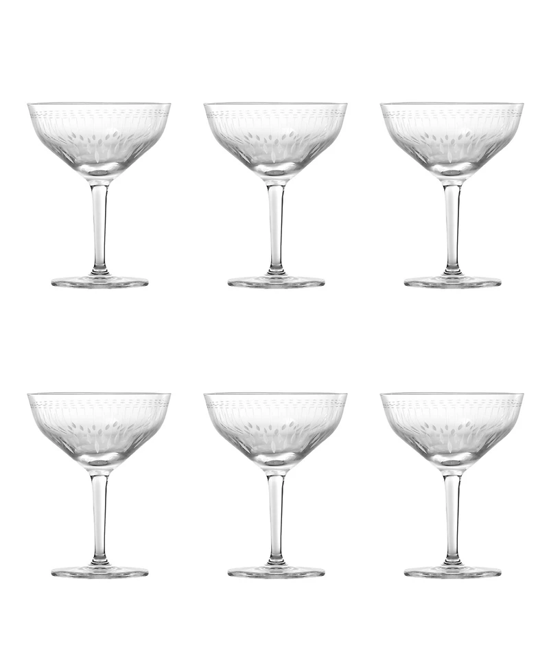 Zwiesel Glas Vanity Coupe Martini Glasses, Set of 6