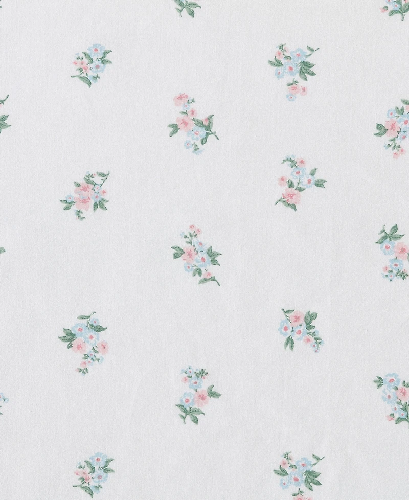 Laura Ashley 200-Thread Count Cotton Percale 4 -Pc. Sheet Set, Queen