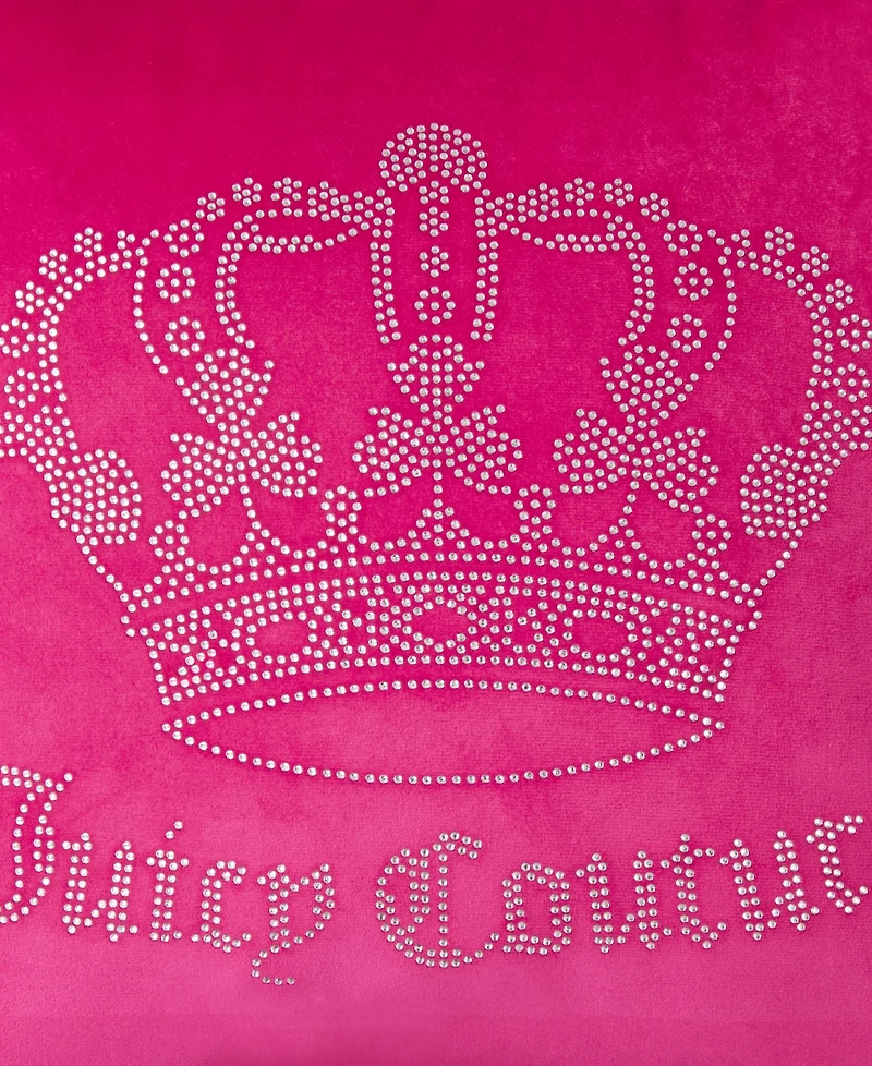 Juicy Couture Velvet Novelty Decorative Pillow, 20" x 20"