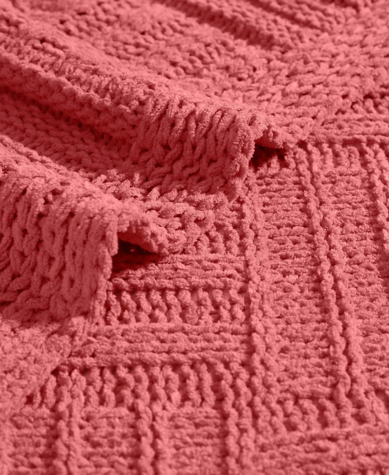 Tommy Bahama Home Chain Basket Knit Throw