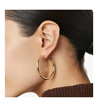 Ana Luisa Hoop Earrings - Tia Medium Gold