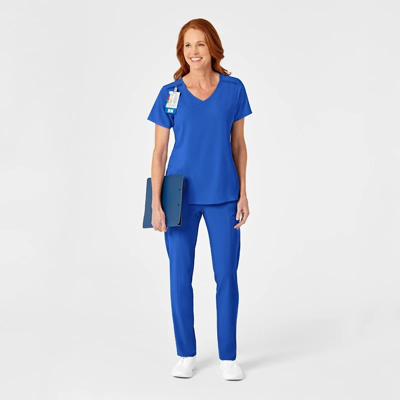 Wink Renew Women's Mock Wrap Scrub Top
