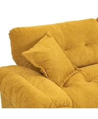 Streamdale Chenille Loveseat & Recliner with Pillows