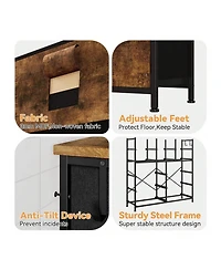 Dresser For Bedroom With 12 Drawer, Dressers & Chests Of Drawers For Hallway, Entryway, Storage Organizer Unit With Fabric, Sturdy Metal Frame, Wood T