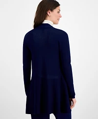 Anne Klein Monterey Open-Front Longline Cardigan