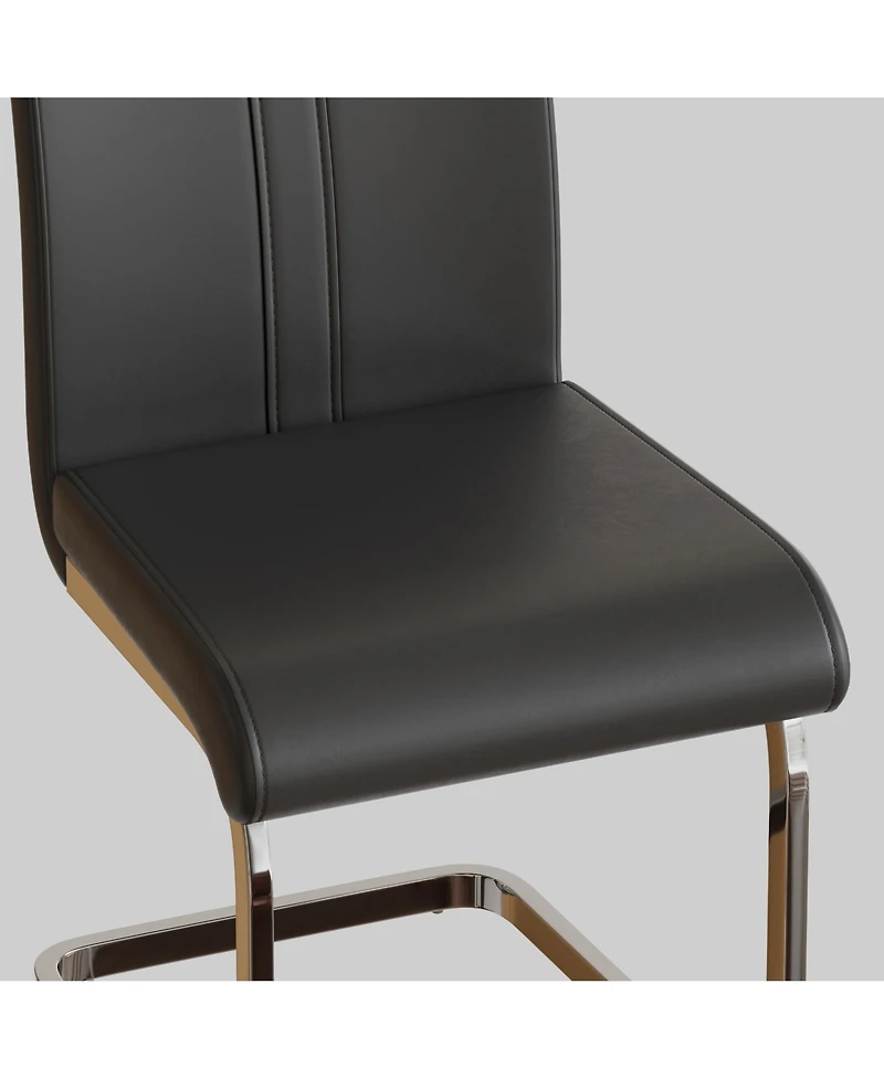 Streamdale Faux Leather Dining Chairs (Set of 4)