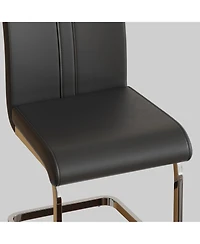Streamdale Faux Leather Dining Chairs (Set of 4)