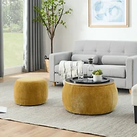 Streamdale 2-in-1 Ottoman End Table with Seat (25"x25")