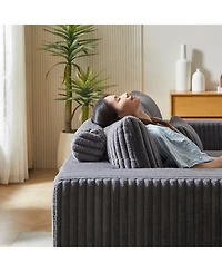 Streamdale Plush Cloud Sectional Sofa Bed