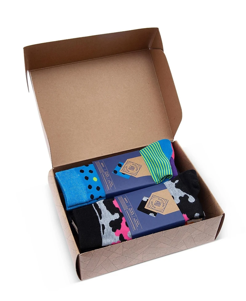 Gallery Seven Men's Swish Colorful Dress Socks 12 Pack