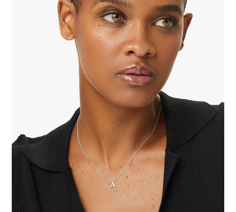 Ana Luisa Silver Initial Necklace - Letter