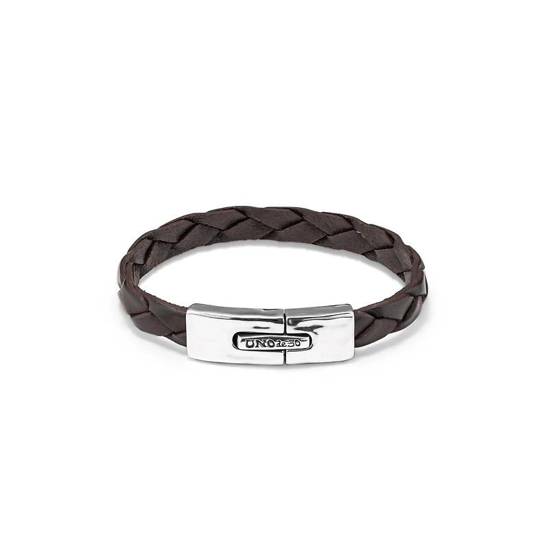 UNOde50 Sterling Silver Rectangular Spring Clasp Bracelet