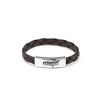 UNOde50 Sterling Silver Rectangular Spring Clasp Bracelet
