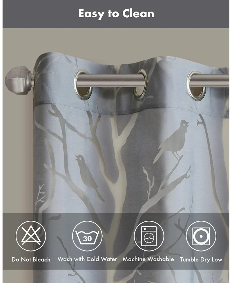 Madison Park Averil Grommet Top Sheer Window Curtain, sheer Curtain