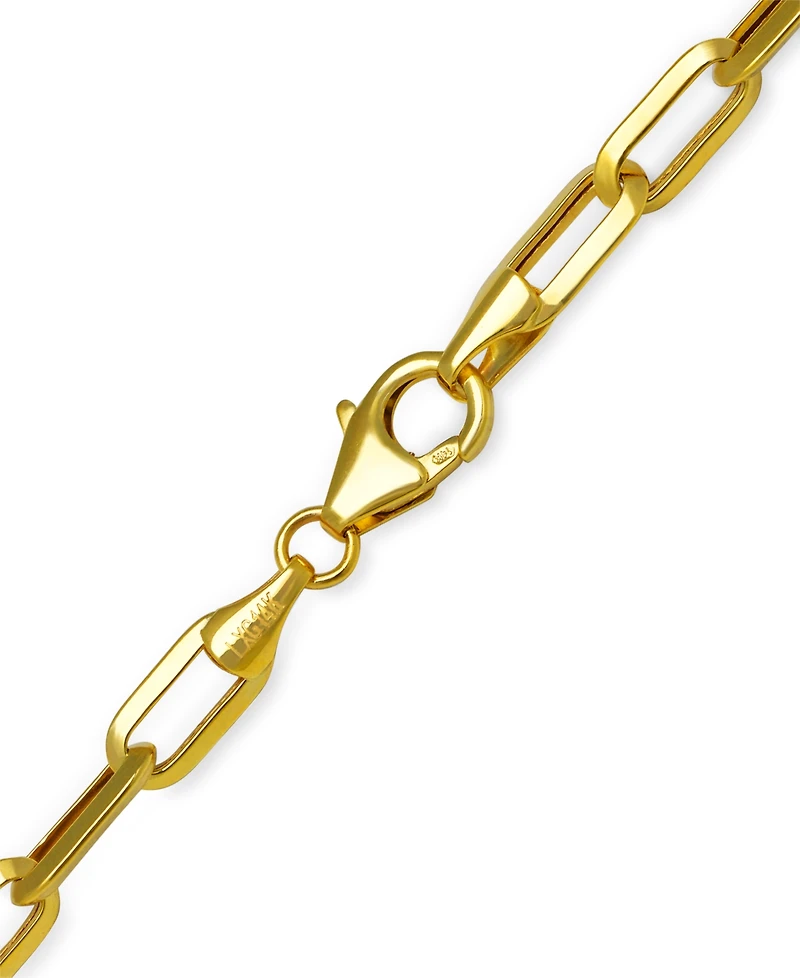 Paperclip Link 24" Chain Necklace in 14k Gold