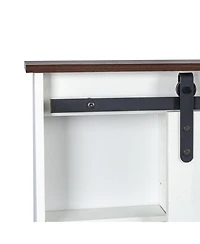 Streamdale Farmhouse Vanity with Mirror, Lights & Storage